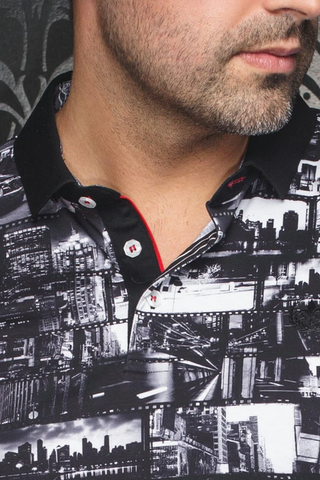 Au Noir Polo | BROADWAY, Black