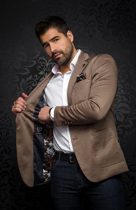 Au Noir Blazer | HOFFMAN, Tobacco