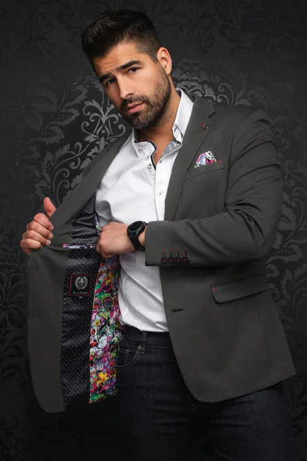Au Noir Blazer | BARTOLO, Charcoal