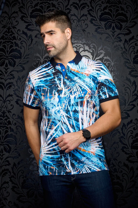 Au Noir Polo | AMAZONIA, Turquoise