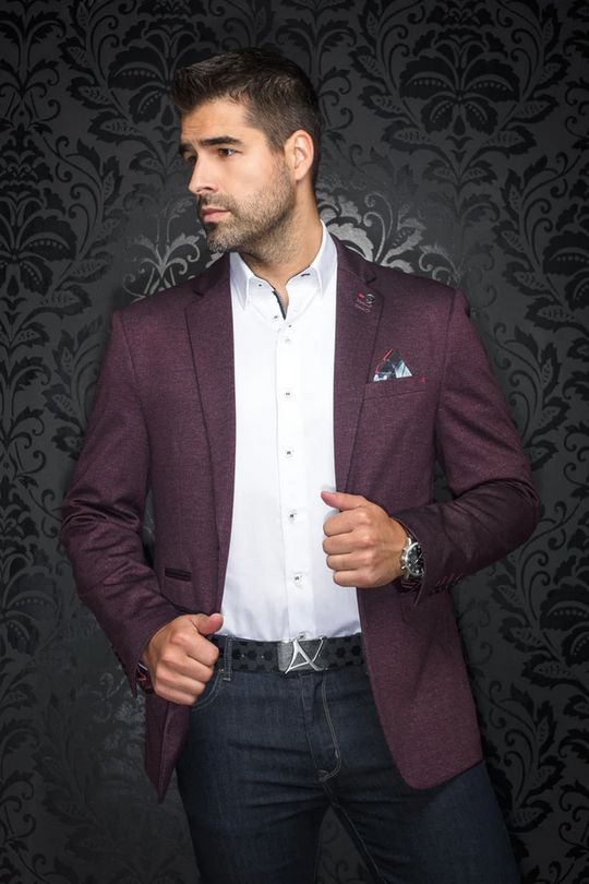 Au Noir Blazer | REYNOLDS, Burgundy