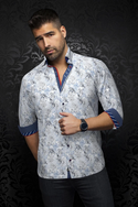 Au Noir Shirt | MURATO, Med Blue