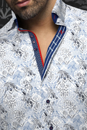 Au Noir Shirt | MURATO, Med Blue