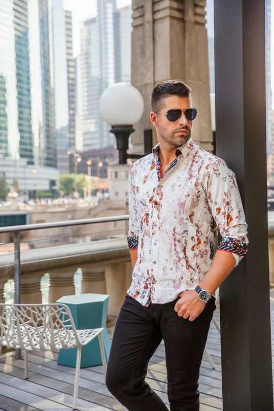 Au Noir Shirt | SUAREZ, White Beige