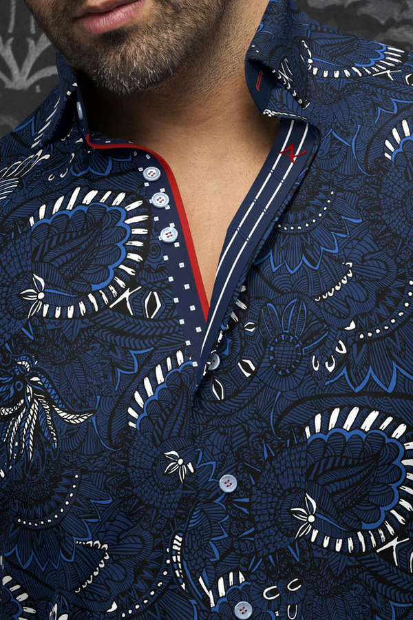 Au Noir Shirt 360° Stretch Shirt | KAHLO, Navy