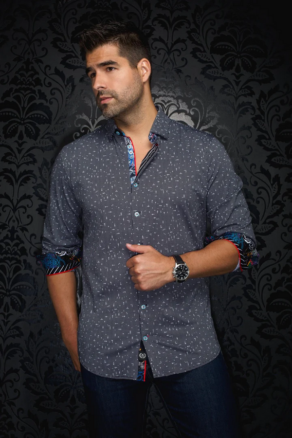 Au Noir Chemise Stretch 360° | WALLACE, Noir