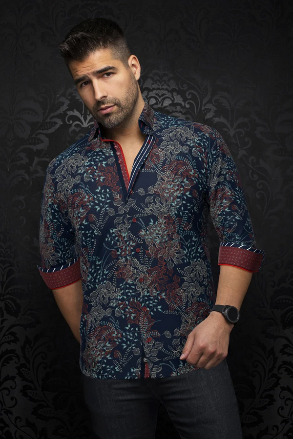 Au Noir Shirt 360° Stretch Shirt | BECKETT, Navy