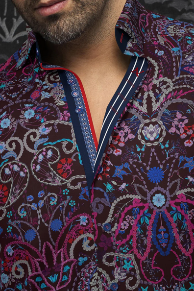 Chemise Au Noir | ABERDEEN, Burgundy