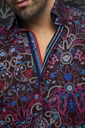 Chemise Au Noir | ABERDEEN, Burgundy