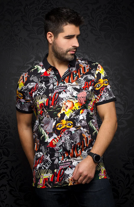 Au Noir Polo Shirt | MORALES, Multi