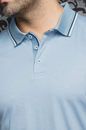 Au Noir Polo | DELLARIO, Light Blue