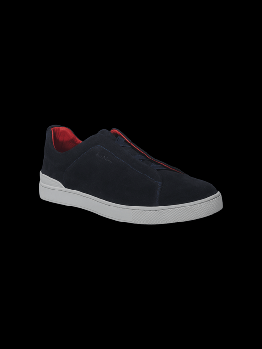 Au Noir Shoes Suede Slip On | CLIFT, Navy