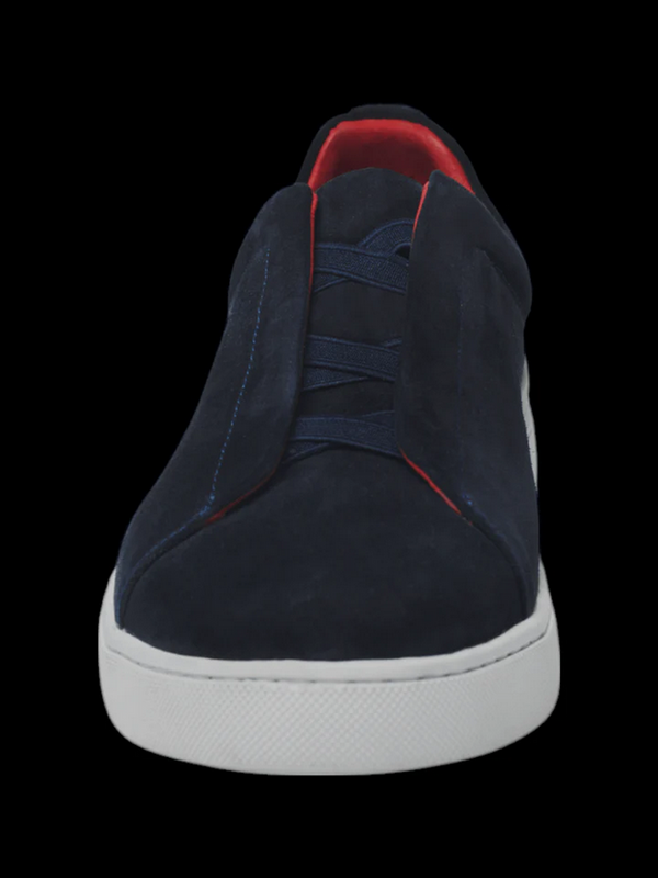 Au Noir Shoes Suede Slip On | CLIFT, Navy