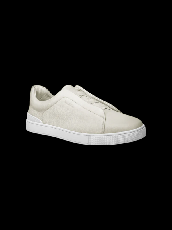 Au Noir Leather Slip On Shoe | HOLDEN, White/Cream