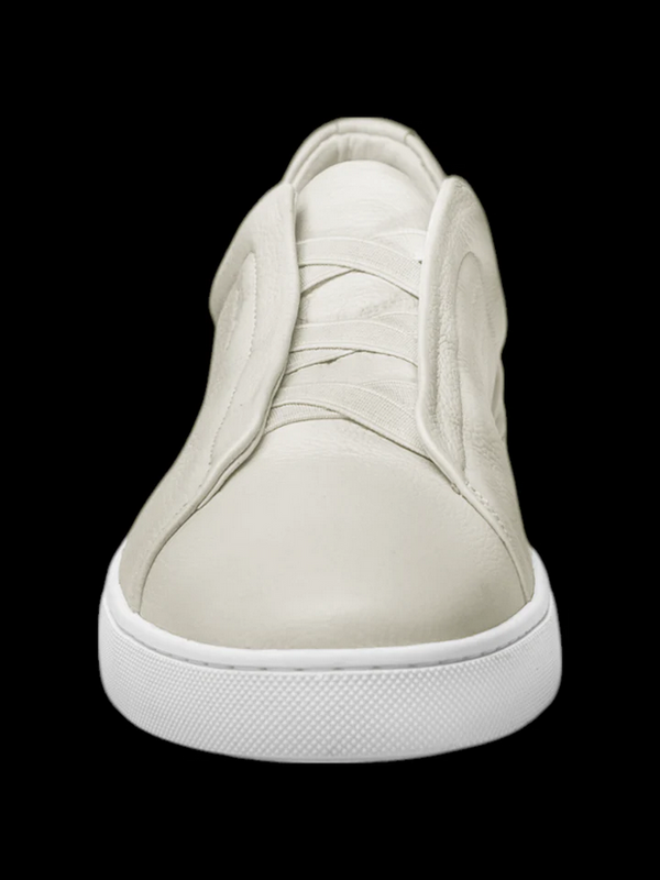 Au Noir Leather Slip On Shoe | HOLDEN, White/Cream
