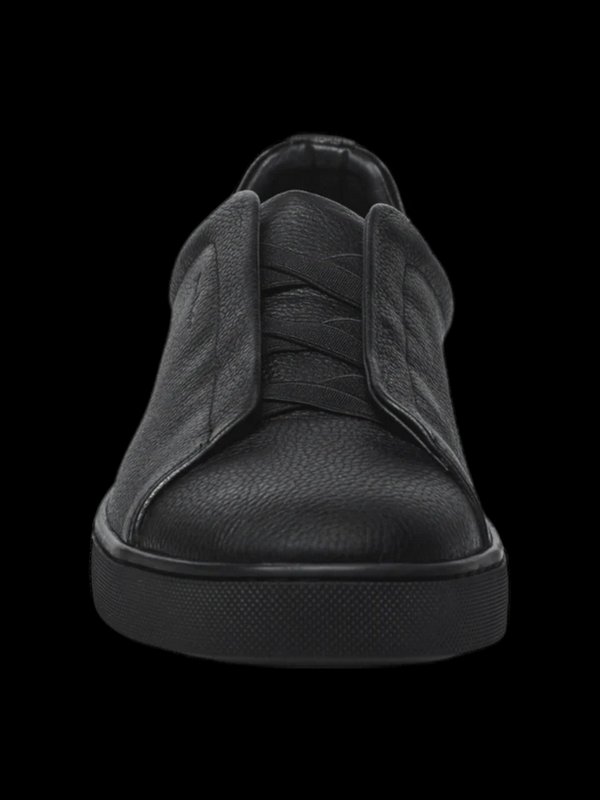 Au Noir Slip On Leather Shoes | HOLDEN, Black