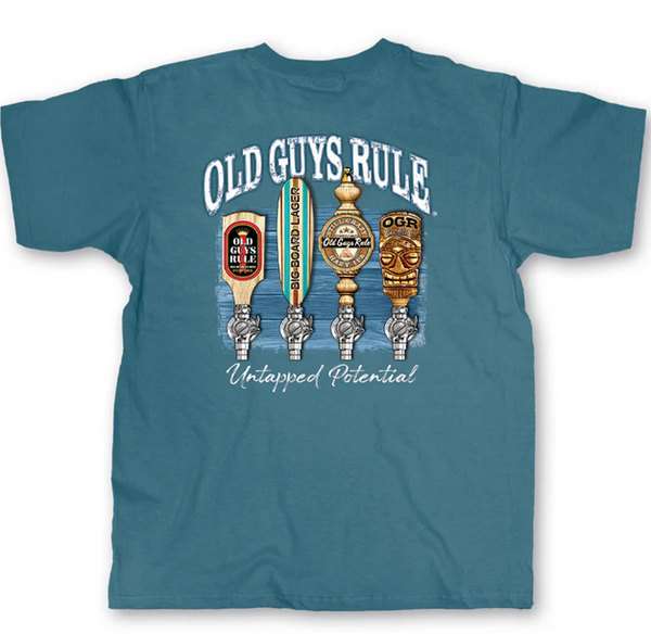 Old Guys Rule T-Shirt Untapped Potential II | Colonial Blue