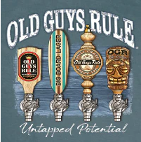 Old Guys Rule T-Shirt Untapped Potential II | Colonial Blue