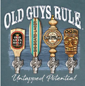 Old Guys Rule T-Shirt Untapped Potential II | Colonial Blue