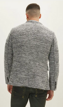 Ron Tomson Raw Edge Fitted Cardigan/Blazer | White Black