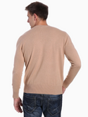 Zainuno Moizni Men's 100% Cashmere Crew Neck | Camel