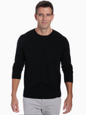 Zainuno Moizni Men's 100% Cashmere Crew Neck | Black