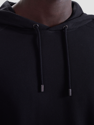 Bugatchi Textured Hoodie | Black