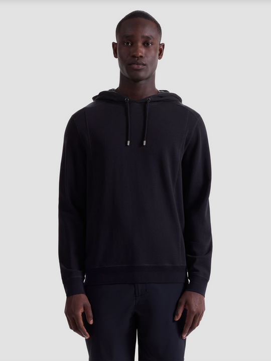 Bugatchi - Sweat à capuche texturé - Noir