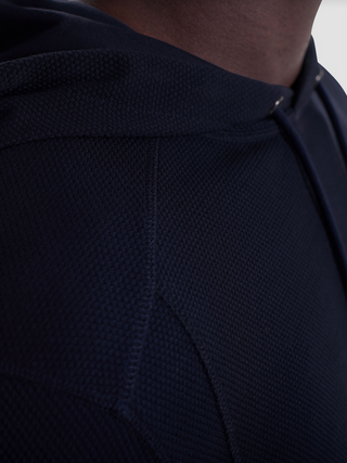 Bugatchi Textured Hoodie | Navy