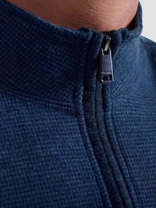 Bugatchi Textured 1/4 Zip | Navy