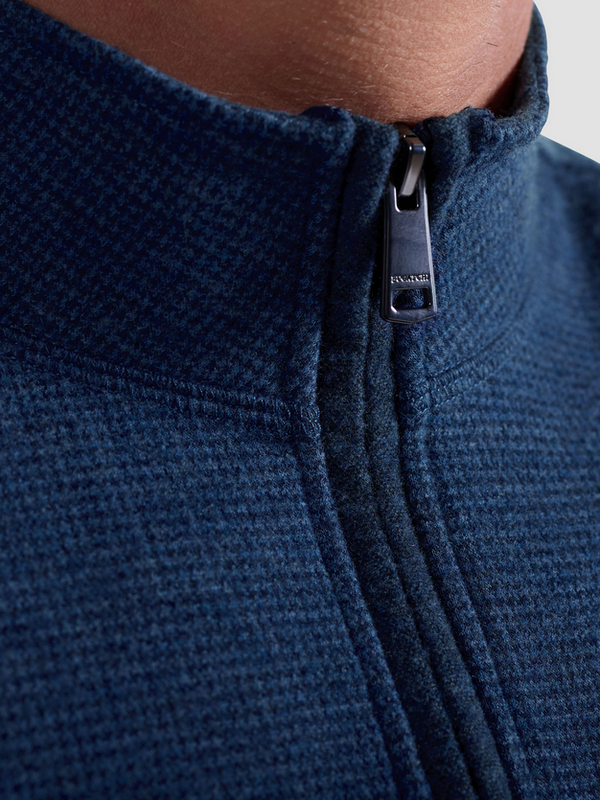 Bugatchi Textured 1/4 Zip | Navy