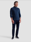 Bugatchi Textured 1/4 Zip | Navy