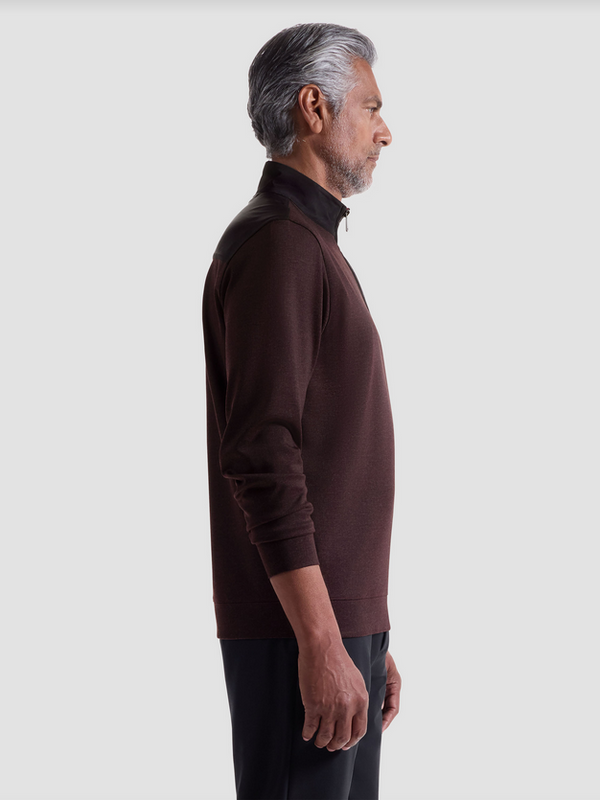 Bugatchi Sweater 1/4 Zip | Burgandy