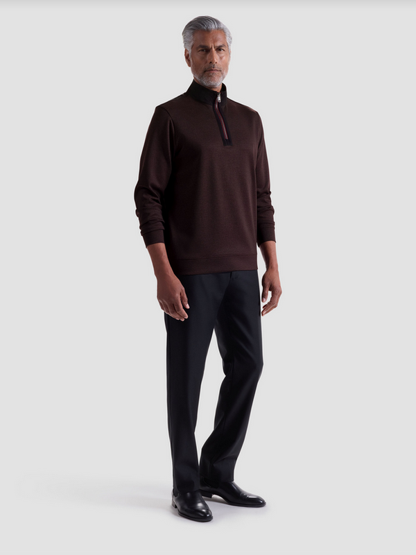 Bugatchi Sweater 1/4 Zip | Burgandy
