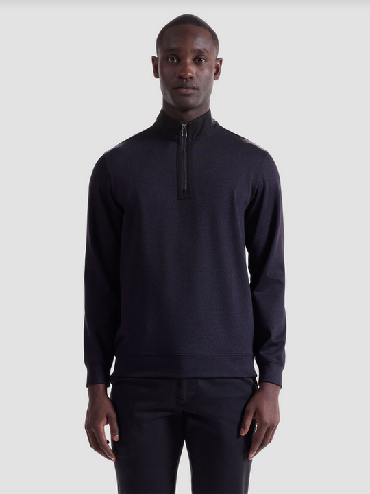 Bugatchi Sweater 1/4 Zip | Aubergine