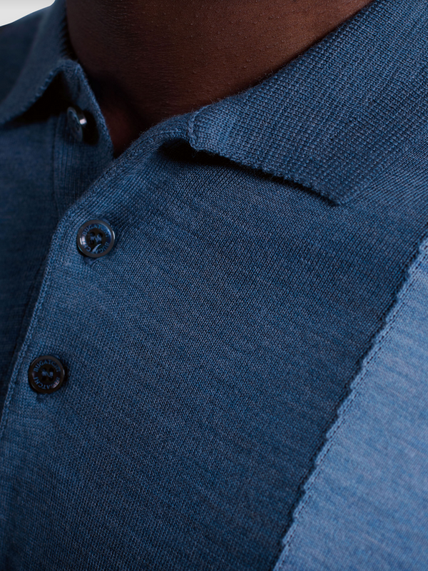 Bugatchi Polo Sweater Made in Italy | Cobalt