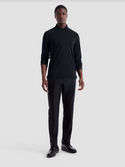 Bugatchi Ottoman Zip Polo | Black