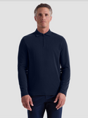 Bugatchi Ottoman Zip Polo | Navy