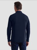 Bugatchi Ottoman Zip Polo | Navy