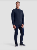 Bugatchi Ottoman Zip Polo | Navy