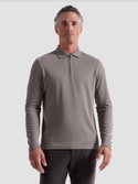 Bugatchi Ottoman Zip Polo | Walnut