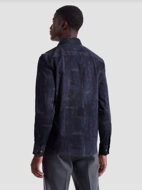 Bugatchi Shirt Julian Shaped Fit | Eggplant
