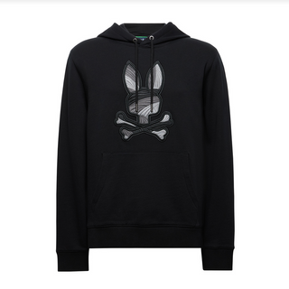 Psycho Bunny French Terry Hoodie | Black