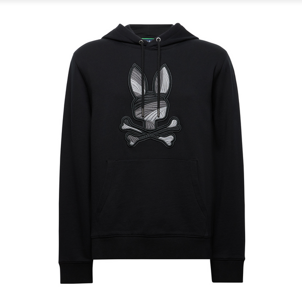 Psycho Bunny French Terry Hoodie | Black