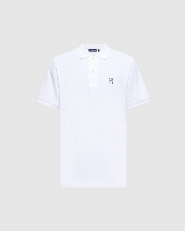 Psycho Bunny Classic Pique Polo | White