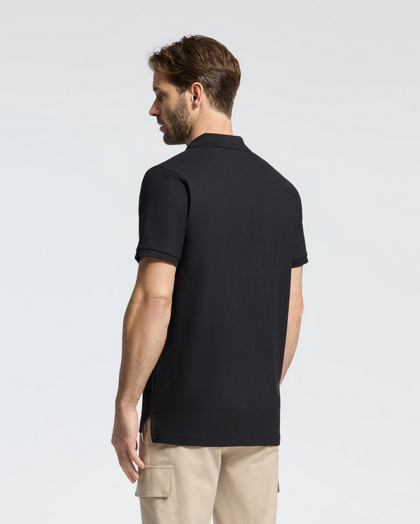 Psycho Bunny Classic Pique Polo | Black