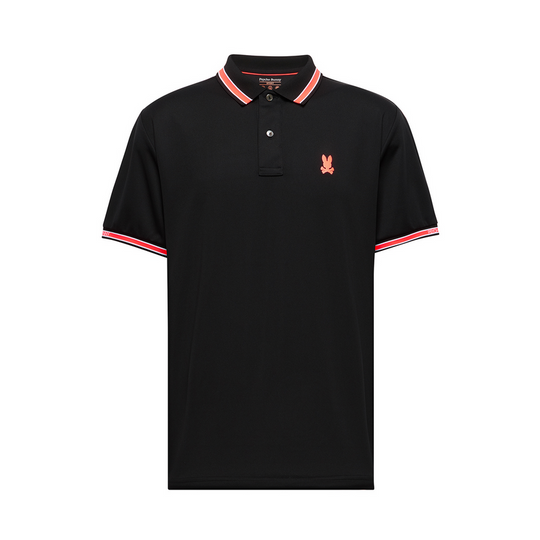 Psycho Bunny Men's Forrest Sport Pique Polo | Black