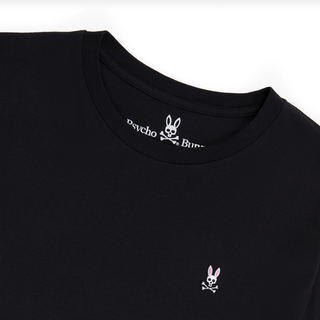 Psycho Bunny Mens Classic Crew Neck Tee | Black