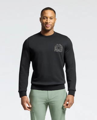Psycho Bunny Melbourne Embroidered Modal Sweatshirt | Black