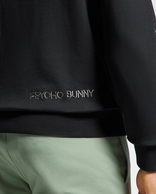 Psycho Bunny Melbourne Embroidered Modal Sweatshirt | Black